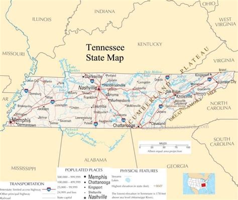 Cities between Knoxville and Nashville.